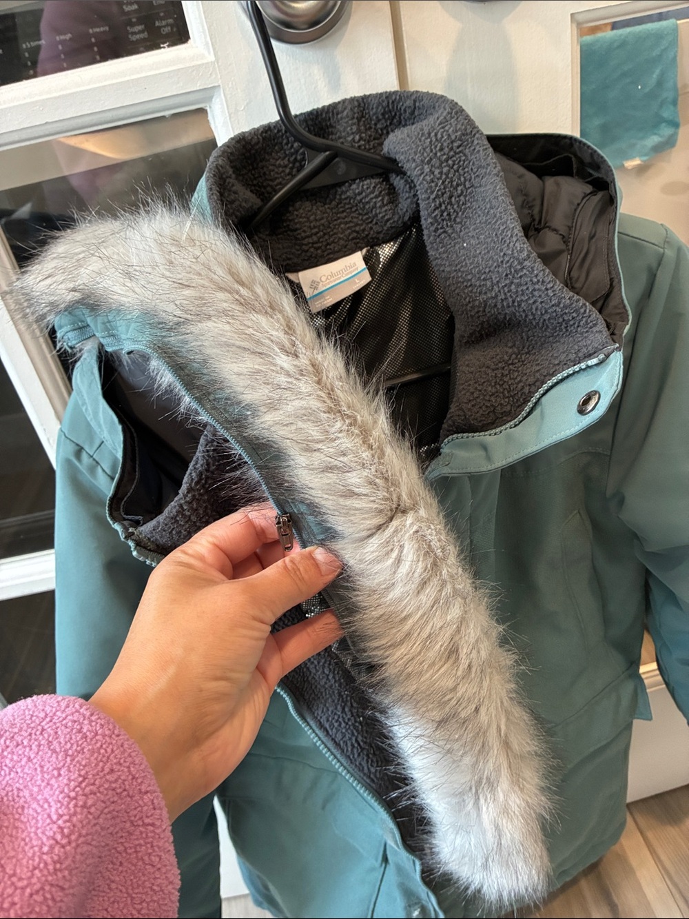 Columbia Teal Winter Puffer Jacket for Kids - Picture 6 of 6